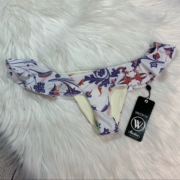 NWT Wildfox American Paisley Ruffle Bikini Bottom - Picture 4 of 12